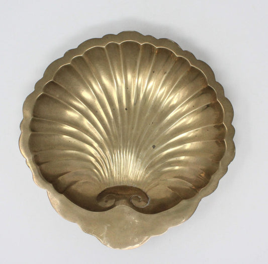 Bowl, Shallow Bowl / Dish, Brass Shell, India, Vintage 10"