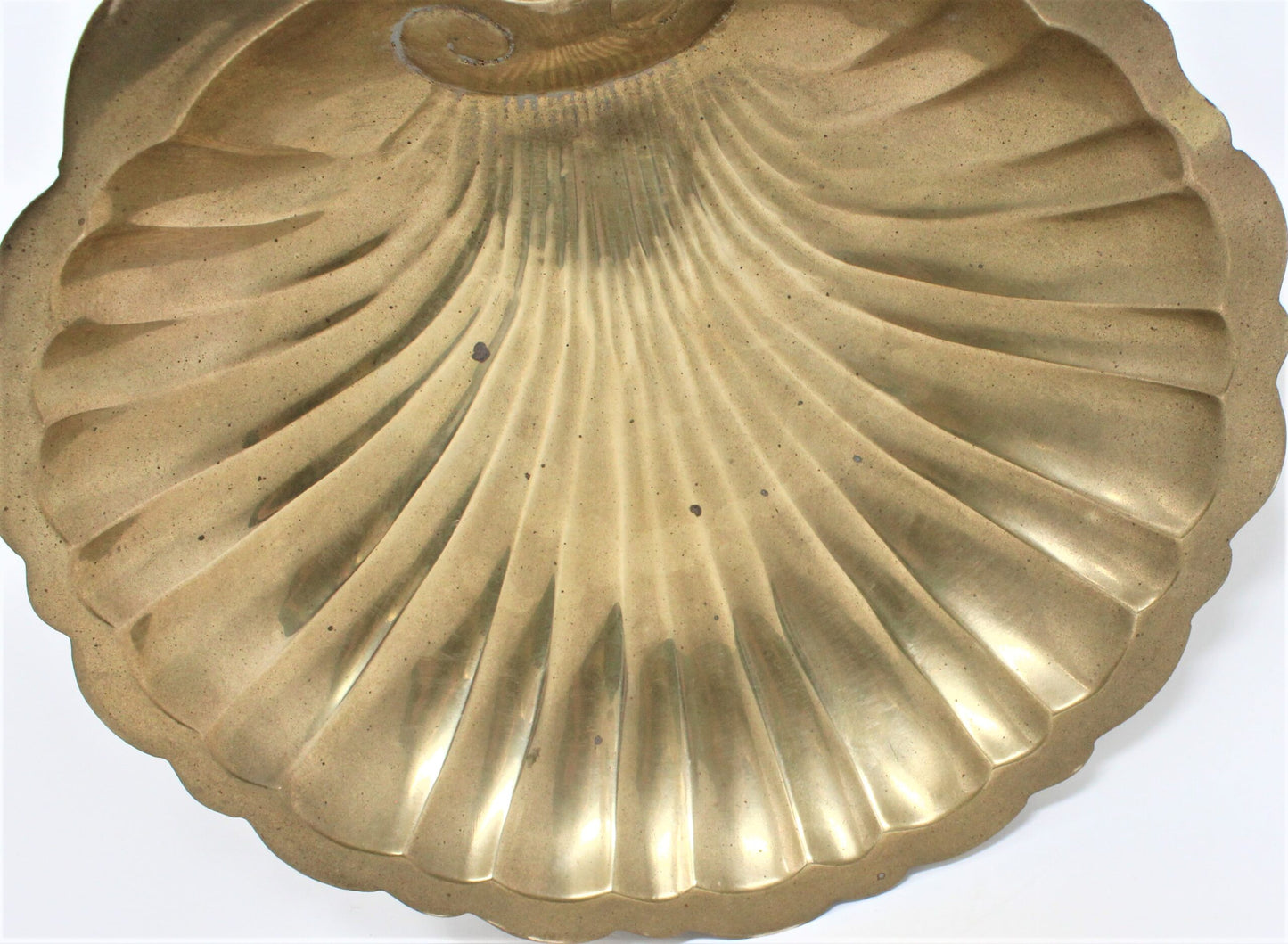 Bowl / Dish, Brass Shell, India, Vintage 10"