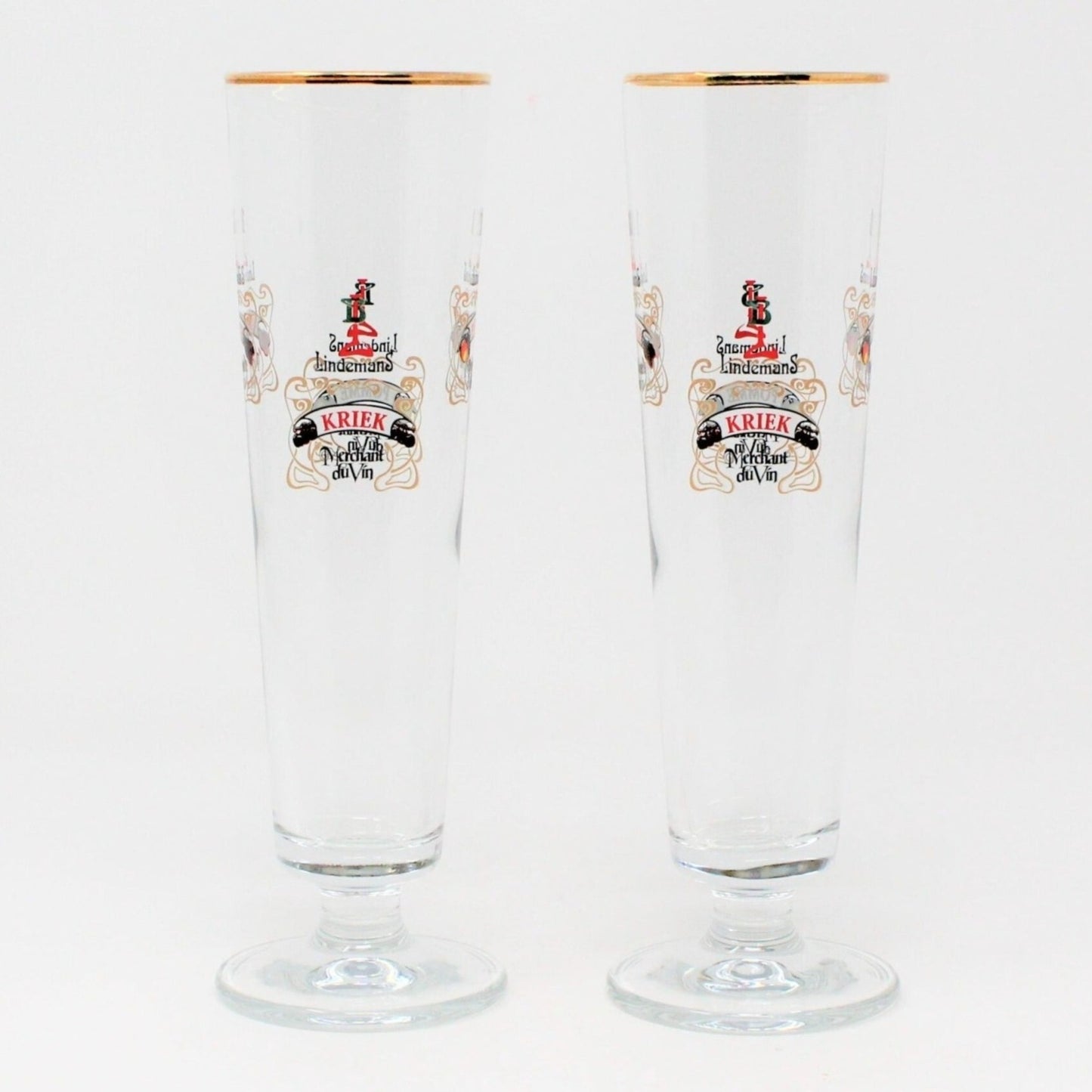 Beer / Flute, Lindemans Authentic Lambic Brewery, Set of 2