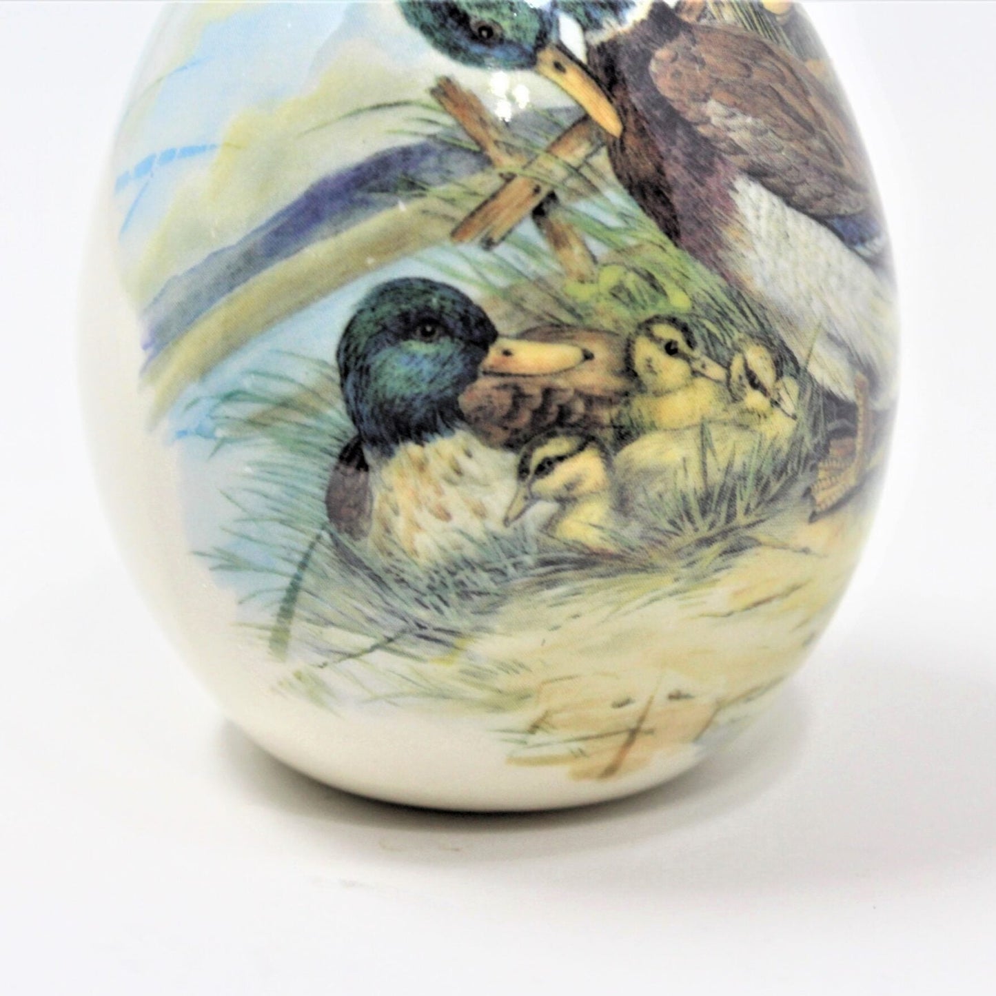 Egg, Mallard Duck Family, Vintage Collectible, Ceramic