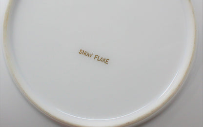 Salad Bowl Set: Snowflake & Gold Stars, MCM Porcelain, 8 Pcs, Vintage 1960s, SOLD