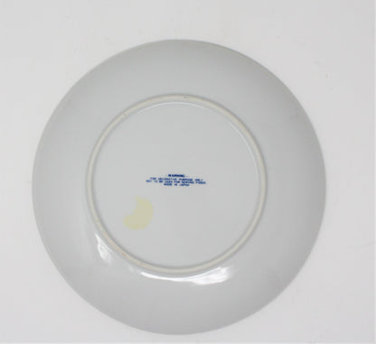 Decorative Plate, Currier & Ives, The Homestead In Winter, Blue & White, Vintage