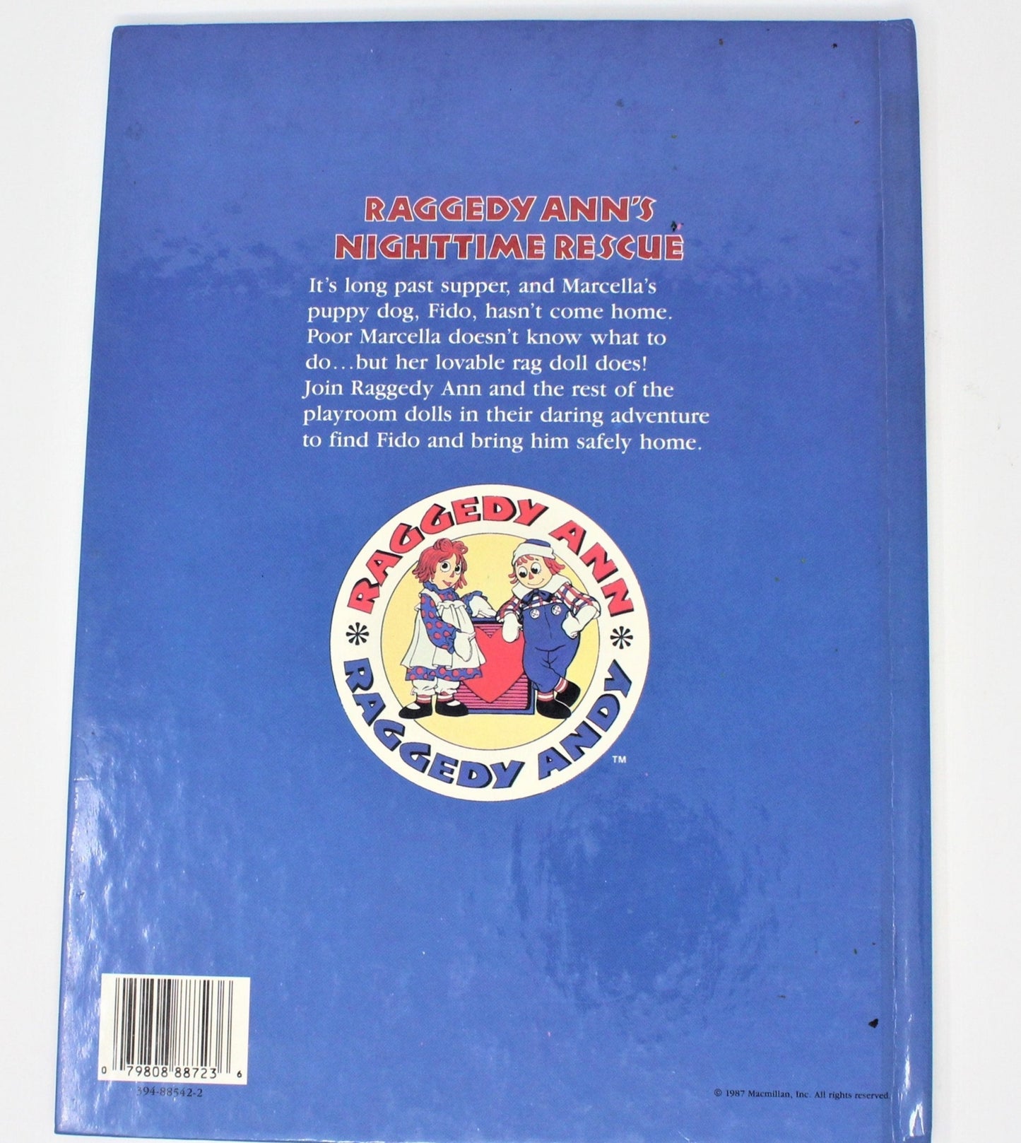 Children's Book, Raggedy Ann's Nighttime Rescue, Hardcover, Vintage 1987