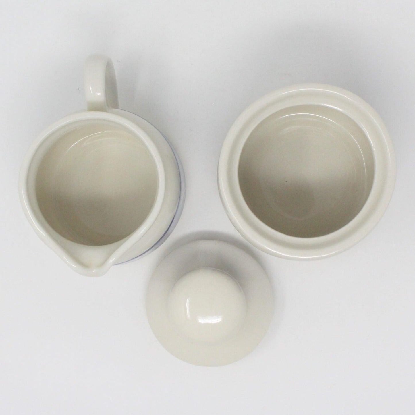 Creamer & Sugar with Lid, Morton Salt Girl, Vintage Japan