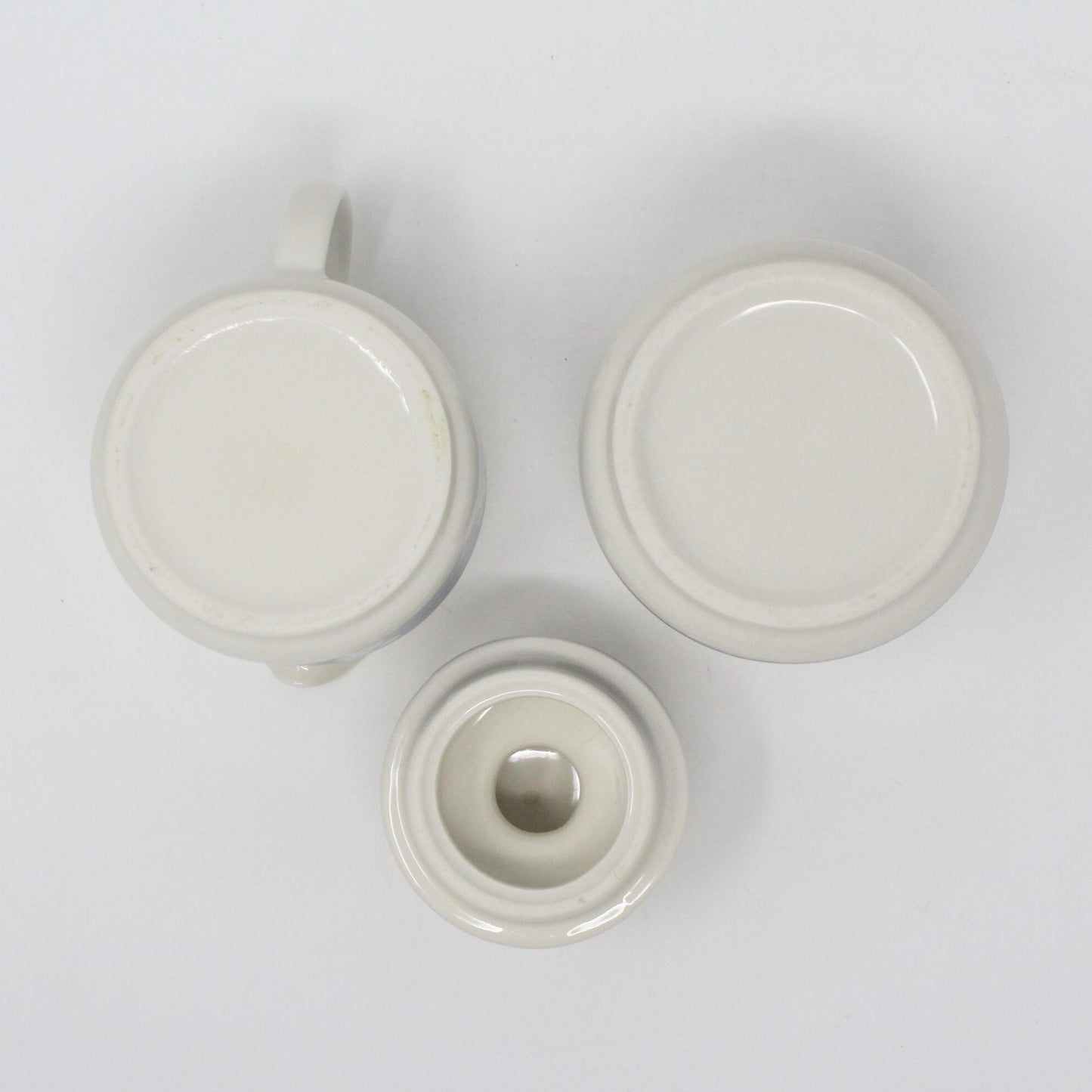 Creamer & Sugar with Lid, Morton Salt Girl, Vintage Japan