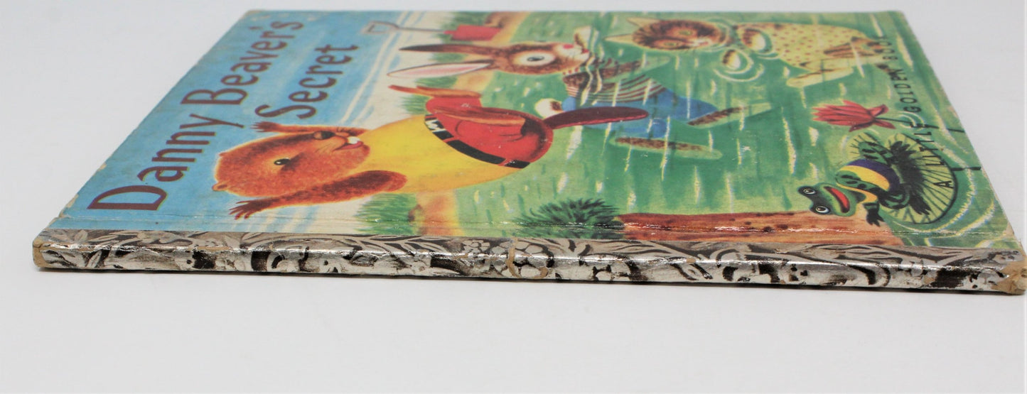 Children's Book, Little Golden Book, Danny Beaver's Secret, Hardcover, Vintage 1953