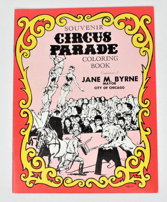 Coloring Book, Circus Parade, Chicago Souvenir, Vintage 1981