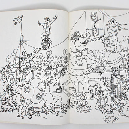 Coloring Book, Circus Parade, Chicago Souvenir, Vintage 1981