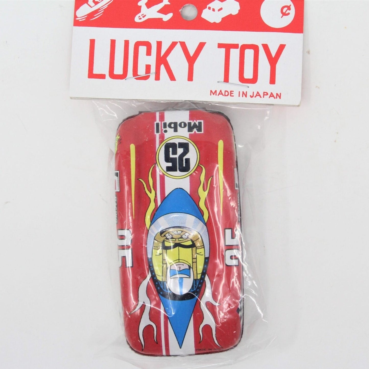 Car, Mobil Gas Race Car, Tin Litho, NOS, Vintage Japan