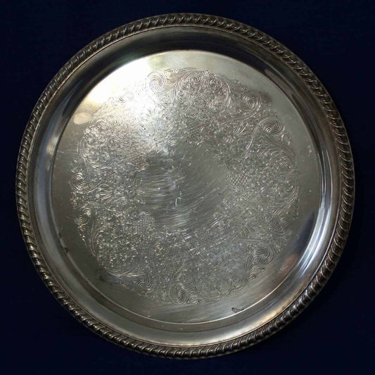 Tray, International Silver, 871, Silverplate, Vintage 12"