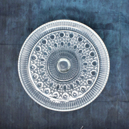 Cake Stand, Federal Glass, Windsor (Button & Cane), Vintage