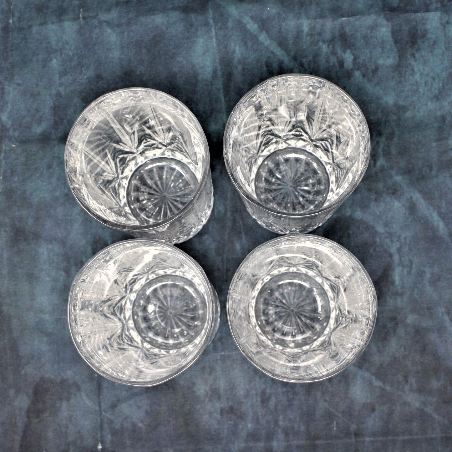 Glasses, Cocktail / Highball, Oneida, Capri Lucia Crystal, Italy, Set of 4