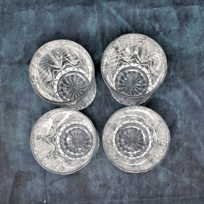 Glasses, Cocktail / Highball, Oneida, Capri Lucia Crystal, Italy, Set of 4