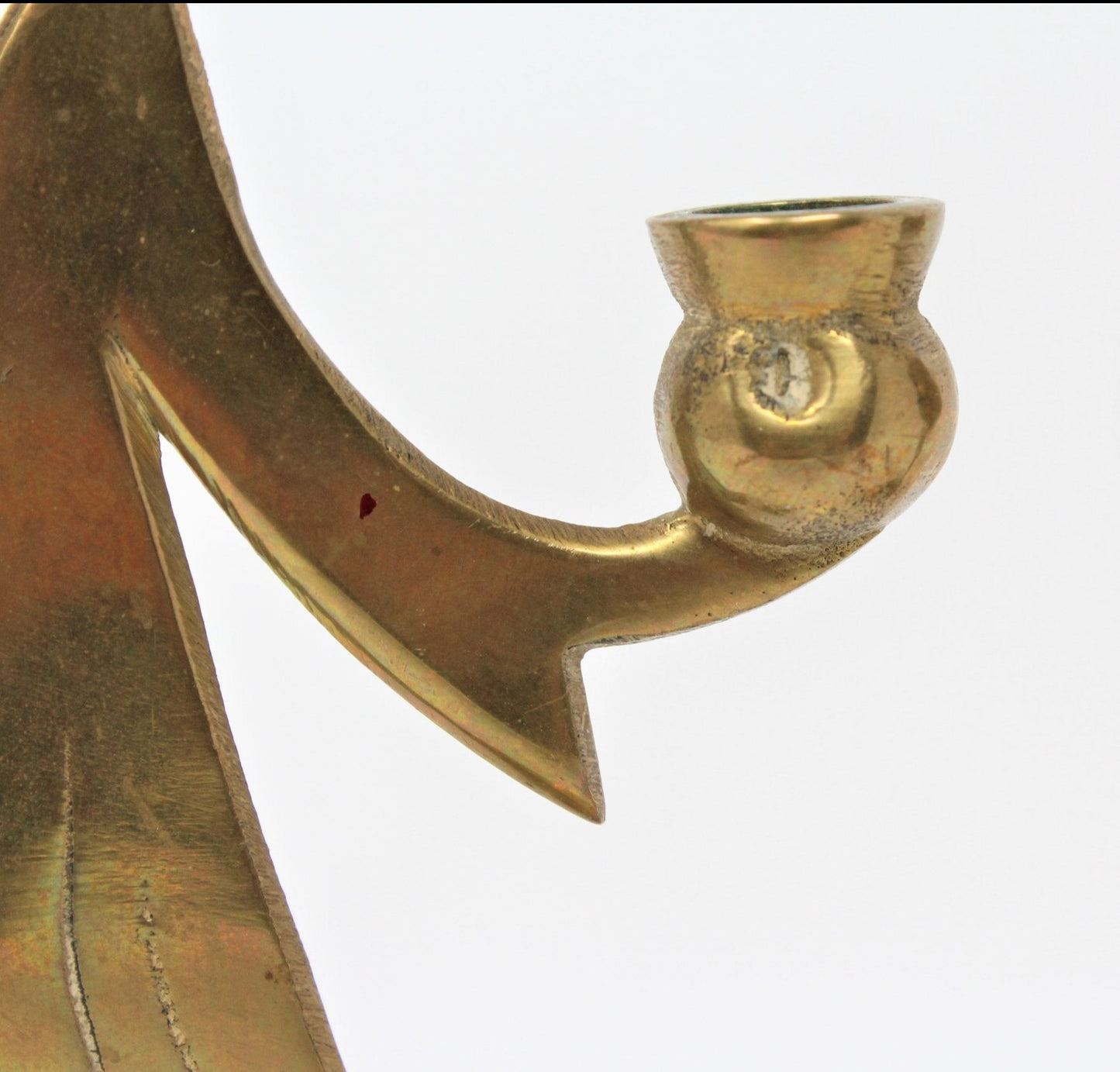 Candle Holders, Brass Angels, Set of 2, Hong Kong, Vintage