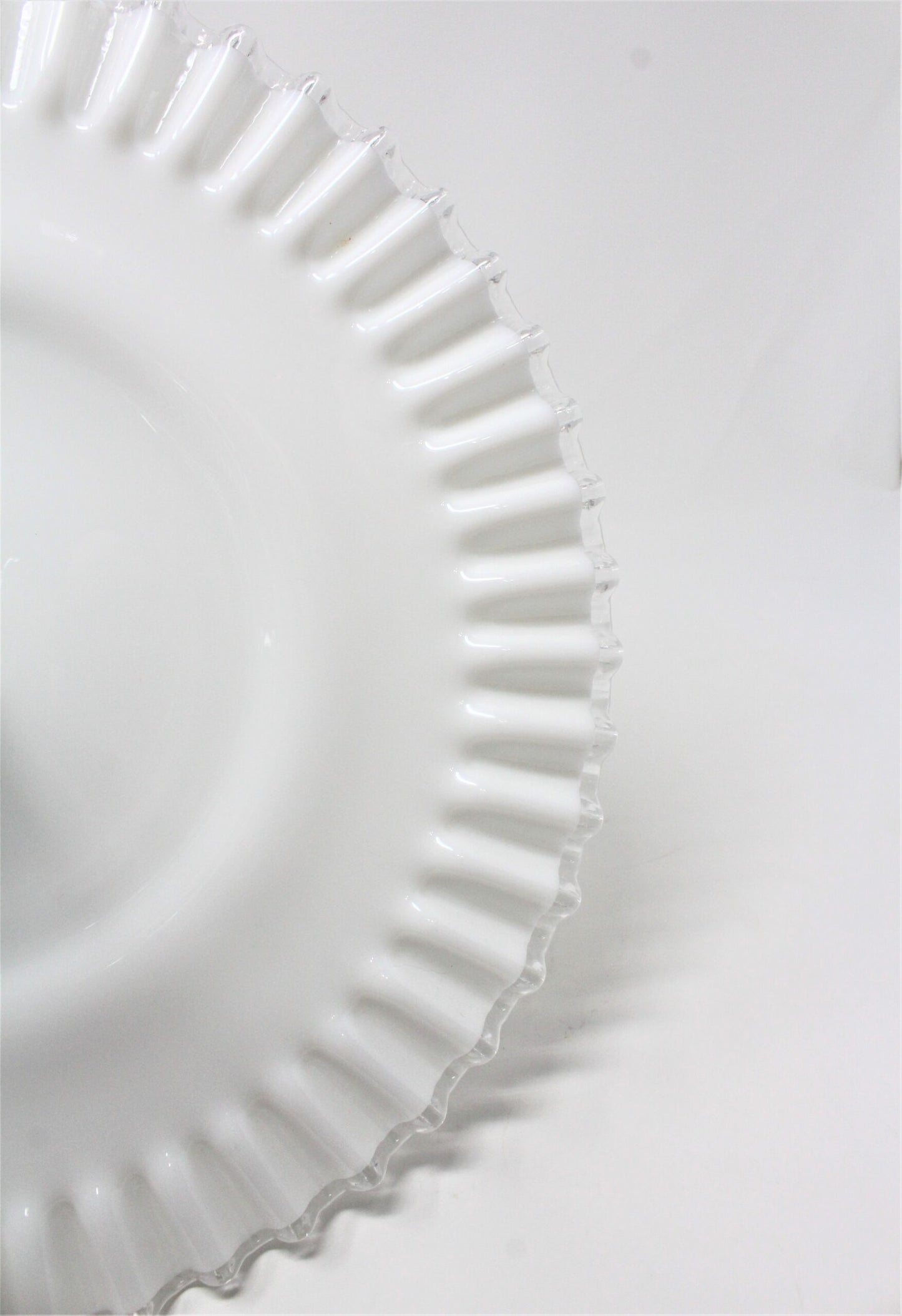 Sandwich Plate / Tidbit Tray with Metal Handle, Fenton, Silver Crest, Vintage
