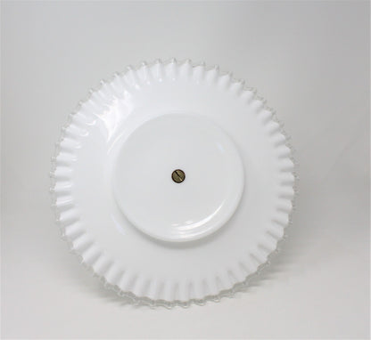 Tidbit Tray: Fenton Silver Crest 7294, Two-Tier Milk Glass, USA, Vintage 1942, SOLD