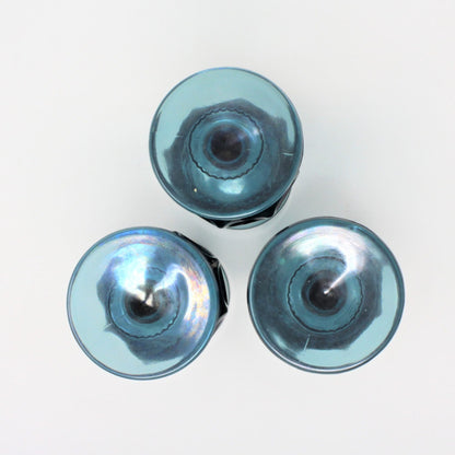 Water Goblets, Tiffin, King's Crown (Thumbprint) Blue, Set of 3, Vintage, SOLD