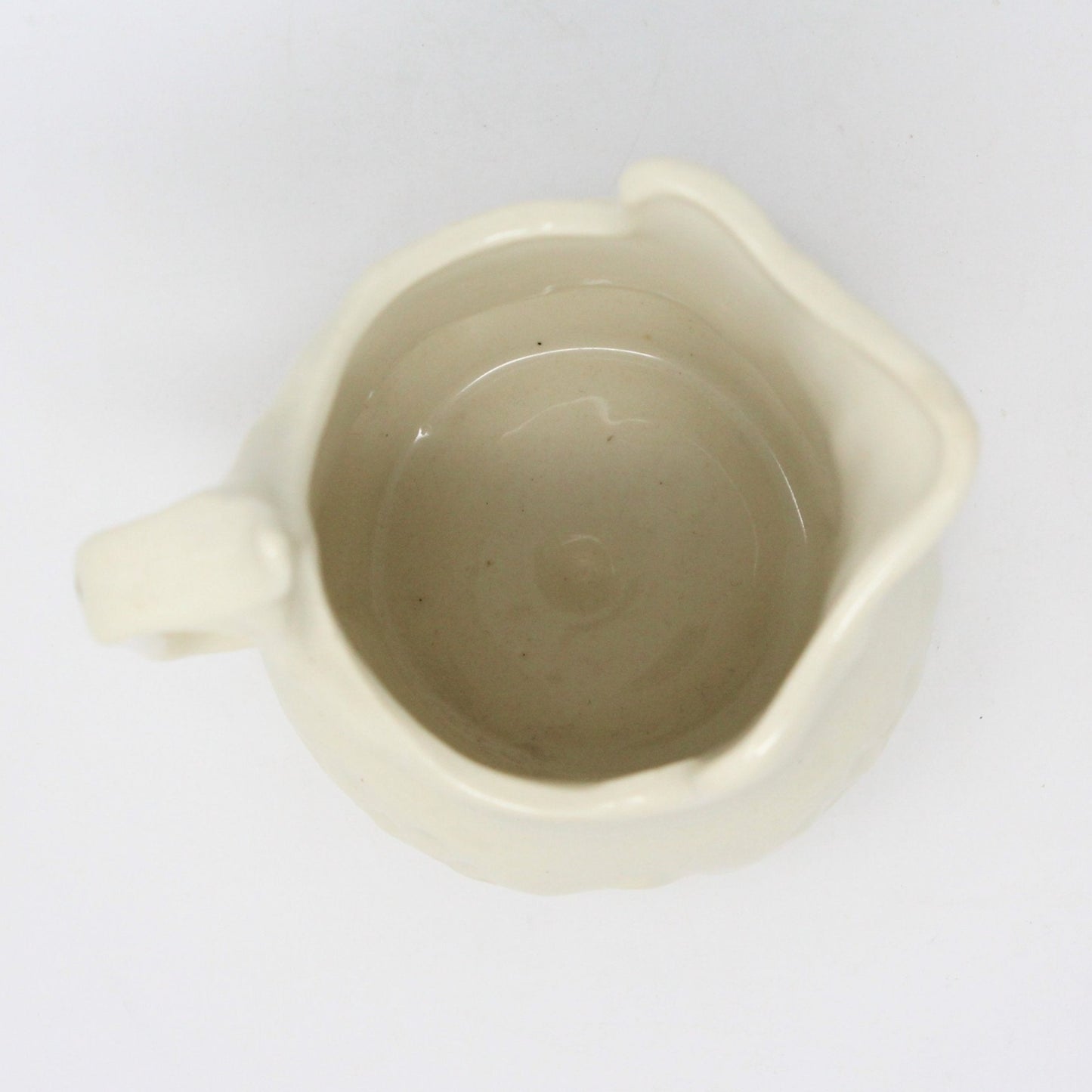 Creamer, Cash Family Pottery / Clinchfield Artware, Blue Flowers, Made in USA