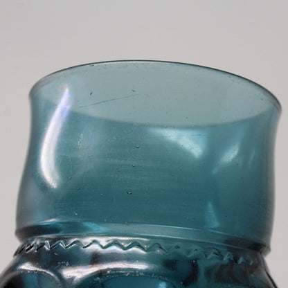 Water Goblets, Tiffin, King's Crown Blue, Set of 3, Vintage (Issues)