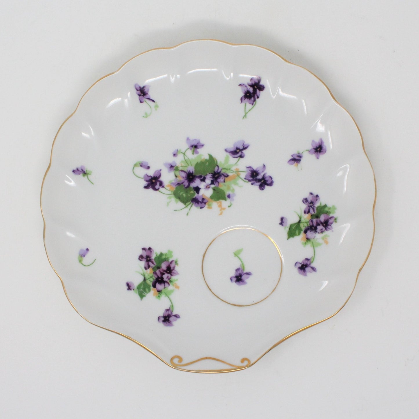 Snack Set, Norcrest, Sweet Violet EW6, Japan Vintage