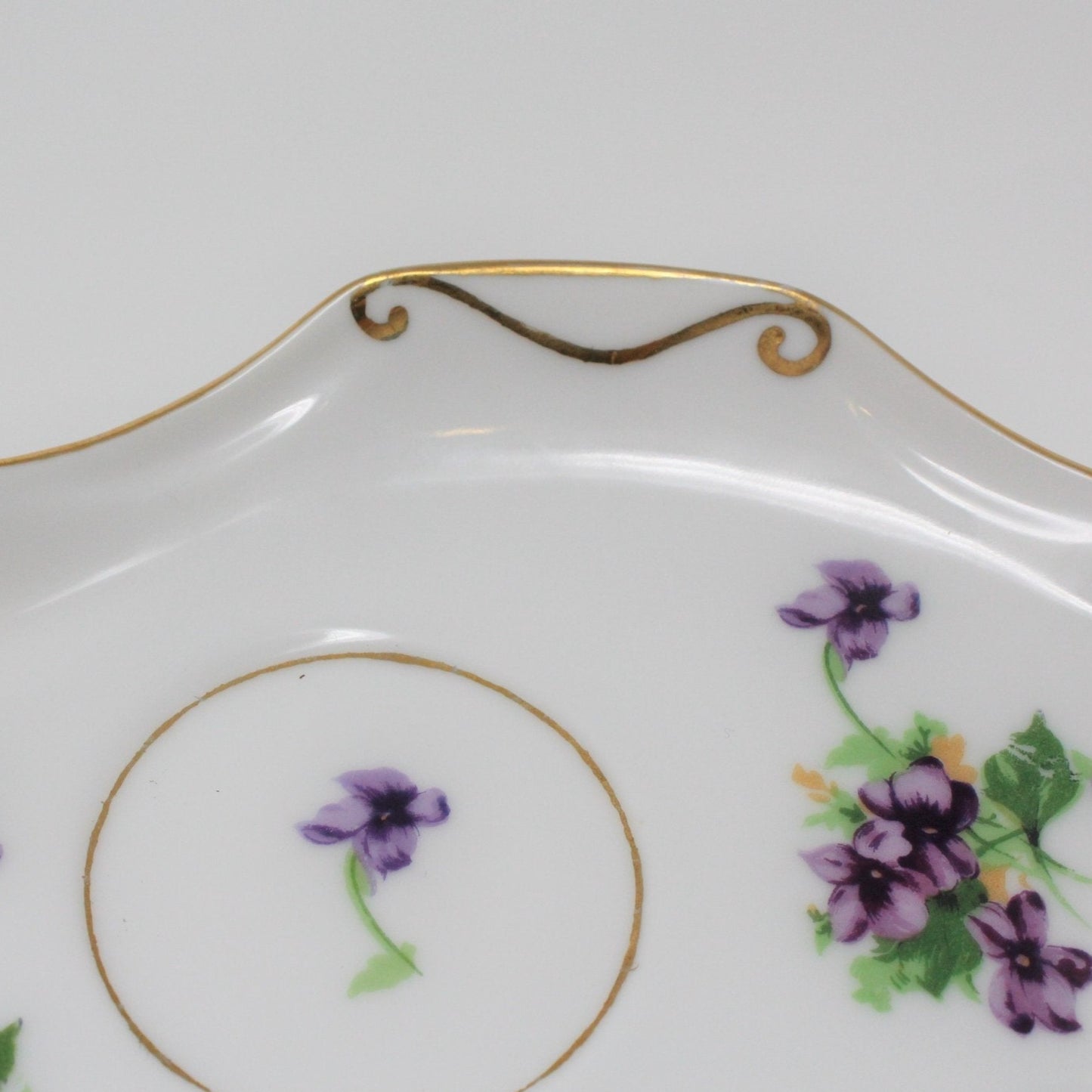 Snack Set, Norcrest, Sweet Violet EW6, Japan Vintage