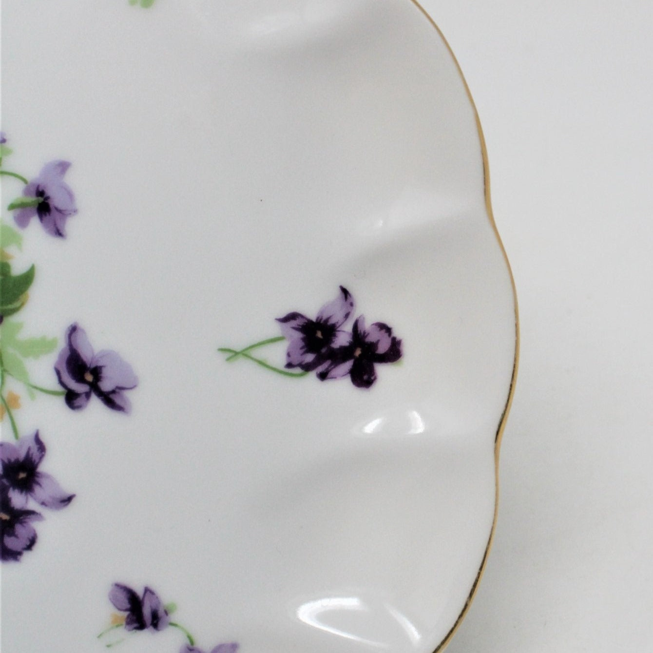 Snack Set, Norcrest, Sweet Violet EW6, Japan Vintage