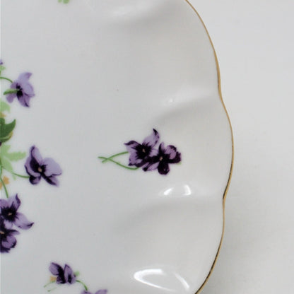 Snack Set, Norcrest, Sweet Violet EW6, Japan Vintage