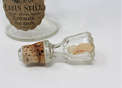 Decanter with Stopper, Old Cabin Still Bourbon Bottle, Vintage 1955 RARE, SOLD