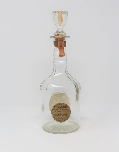 Decanter with Stopper, Old Cabin Still Bourbon Bottle, Vintage 1955 RARE, SOLD