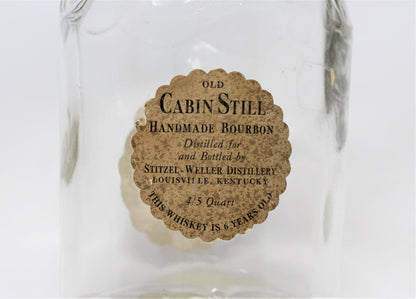 Decanter with Stopper, Old Cabin Still Bourbon Bottle, Vintage 1955 RARE, SOLD