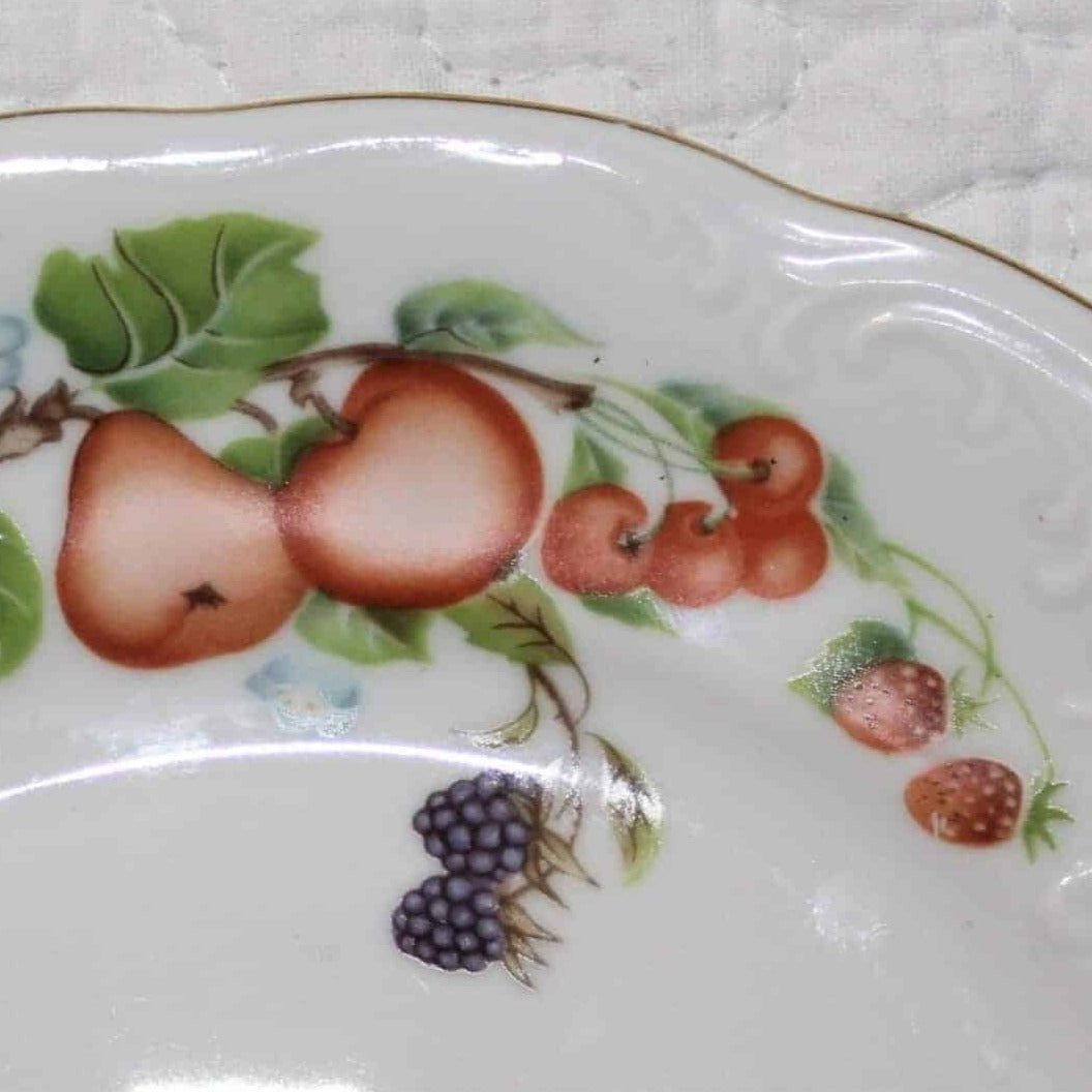 Bread & Butter Plates, Royal Kent, Fruit Garland, Set of 6, Vintage