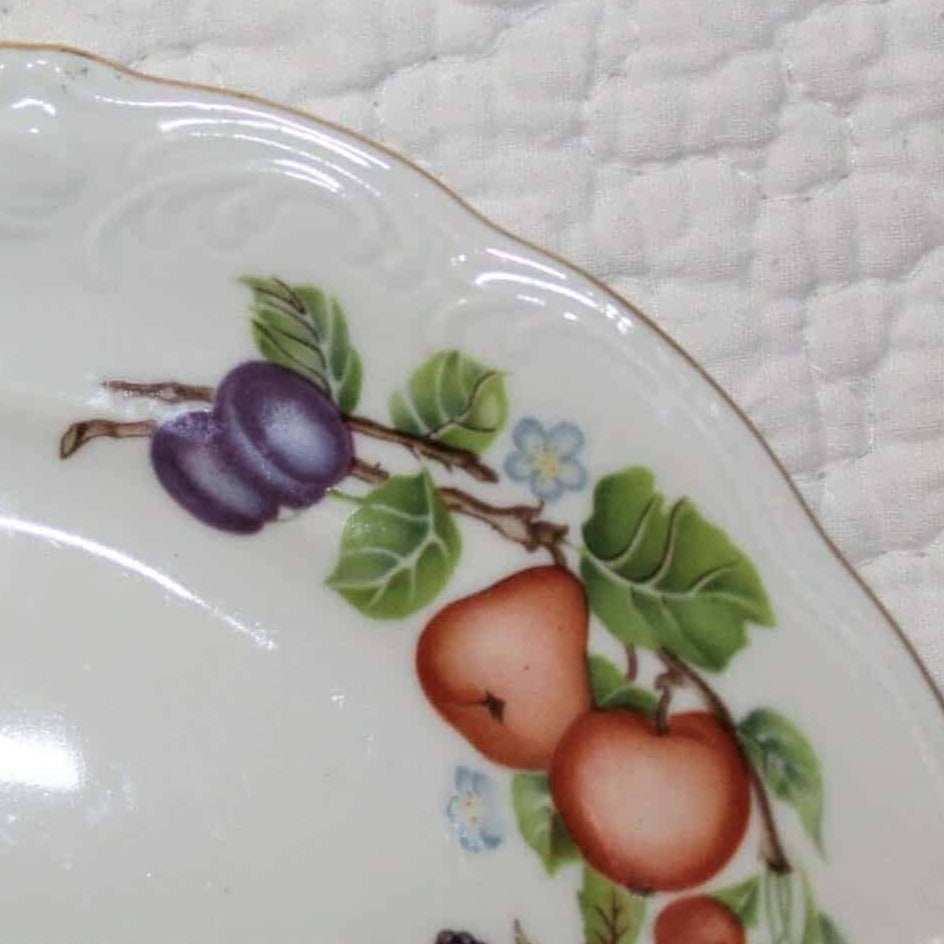 Bread & Butter Plates, Royal Kent, Fruit Garland, Set of 6, Vintage