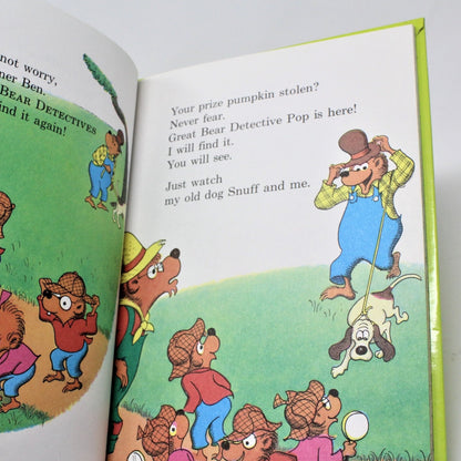 Children's Book, Beginner Books, The Bear Detectives, Berenstain, Hardcover, Vintage 1975