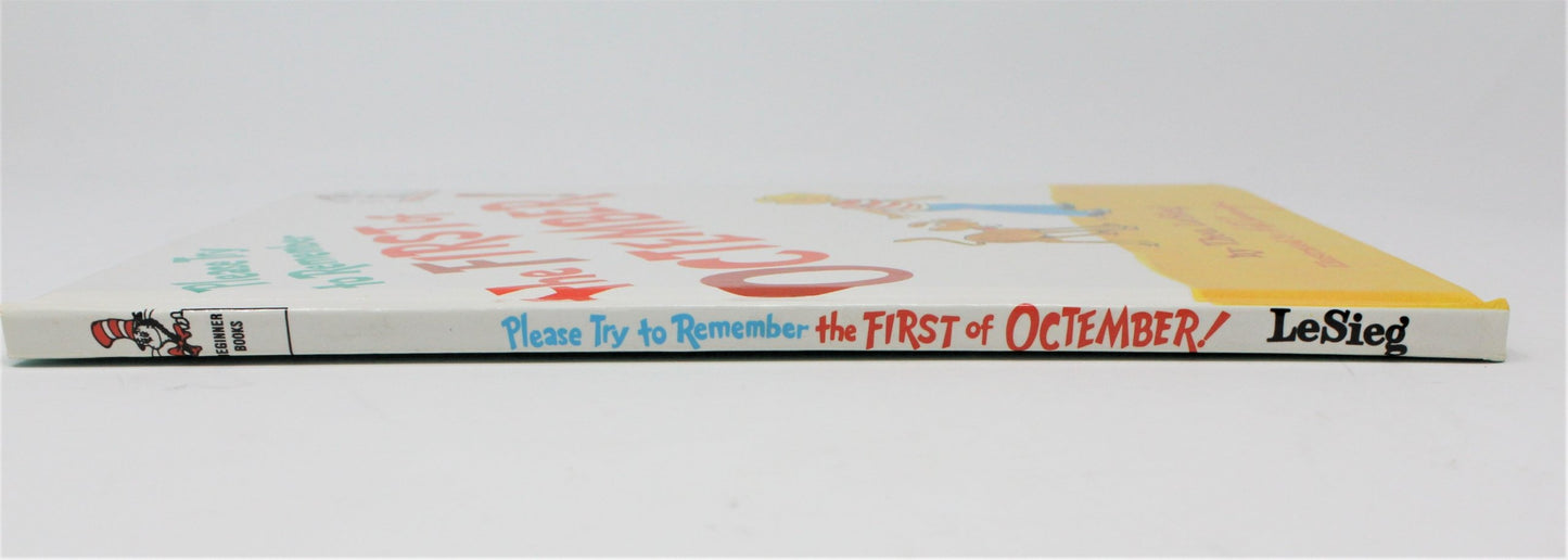 Children's Book, Beginner Books, Try to Remember the First of Octember!, Vintage 1977