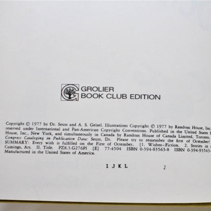 Children's Book, Beginner Books, Try to Remember the First of Octember!, Vintage 1977