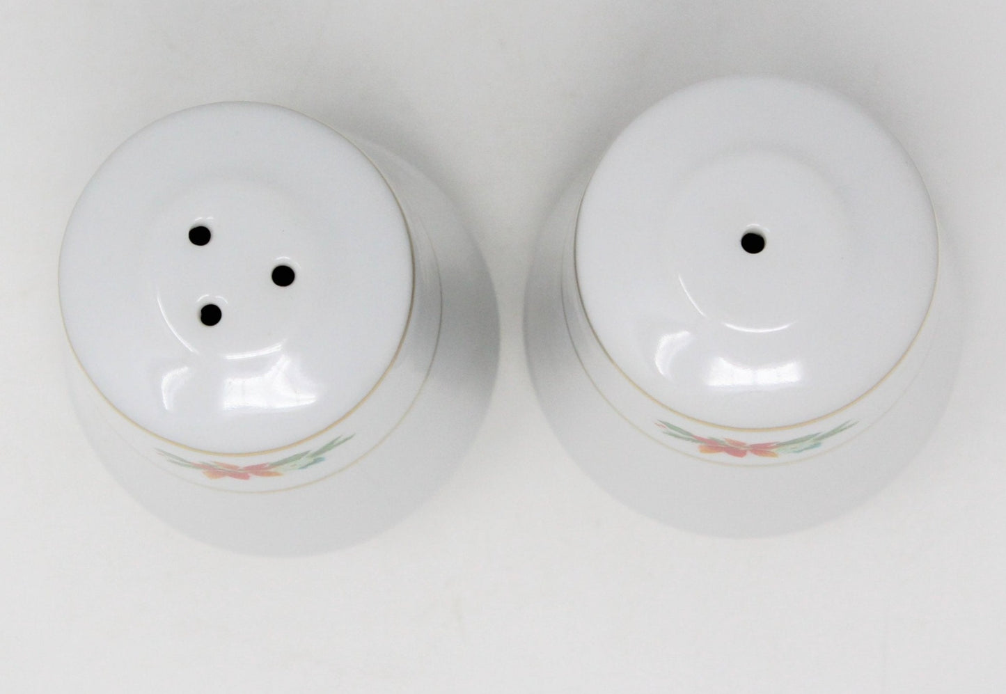 Salt and Pepper Shakers, Royal Norfolk, Poinsettia and Holly, RNF26 Porcelain, 2004