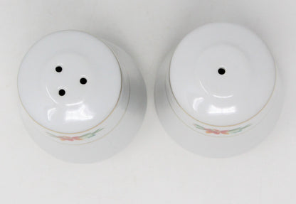 Salt and Pepper Shakers, Royal Norfolk, Poinsettia and Holly, RNF26 Porcelain, 2004