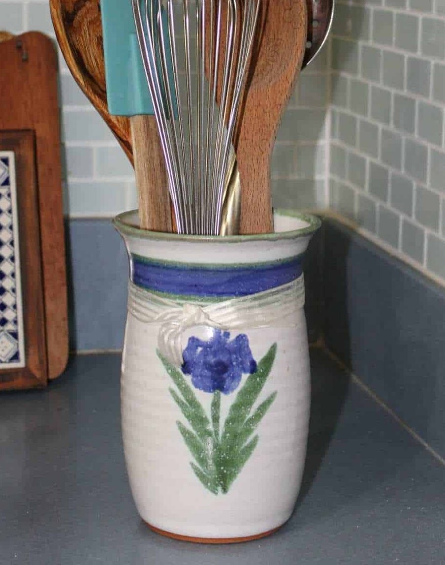 Crock / Vase, Stoneware Salt Glazed Pottery Handmade