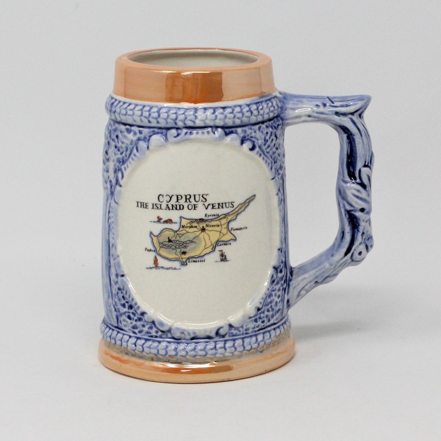 Beer Mug, Cyprus The Island of Venus, Souvenir, Lusterware, Japan