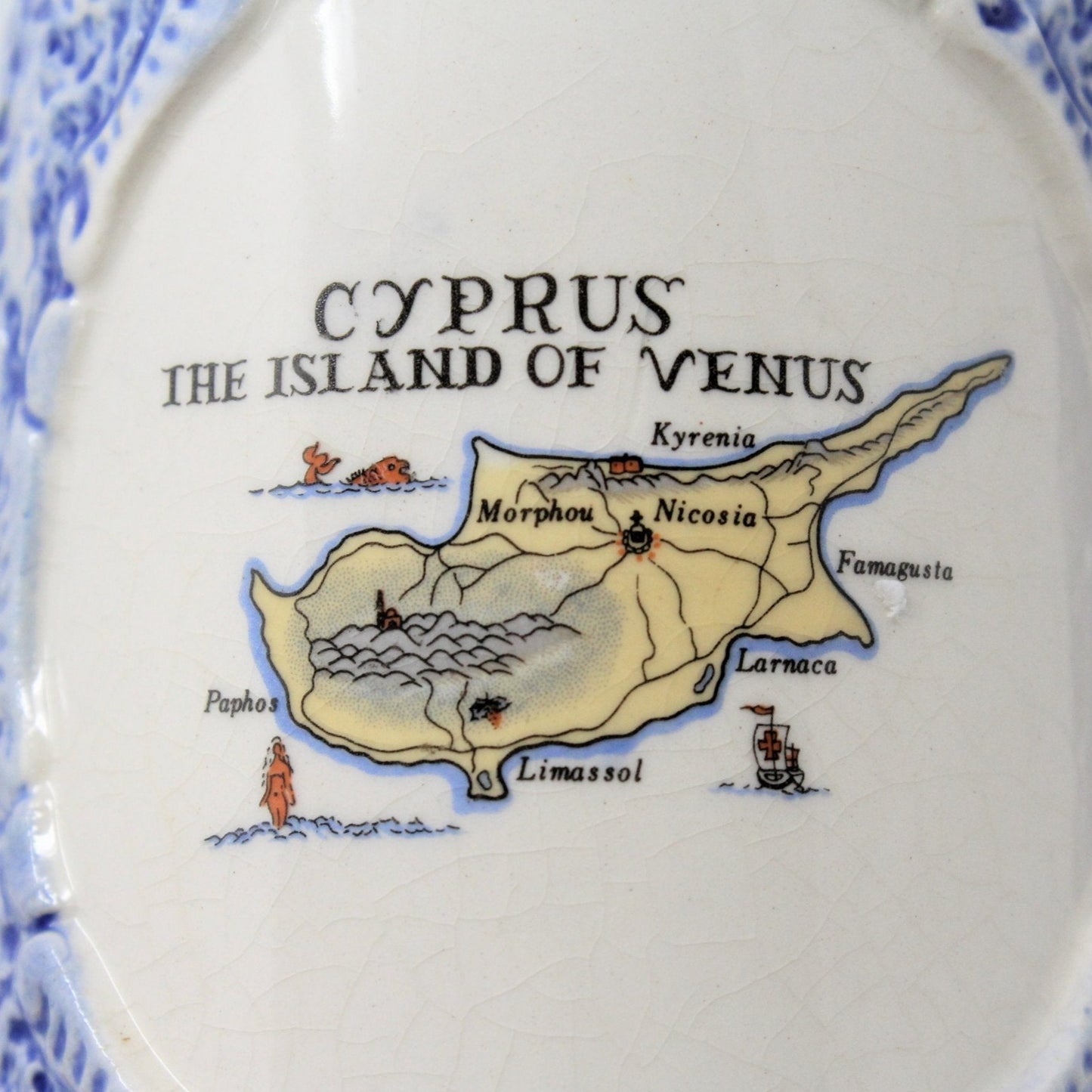 Beer Mug, Cyprus The Island of Venus, Souvenir, Lusterware, Japan