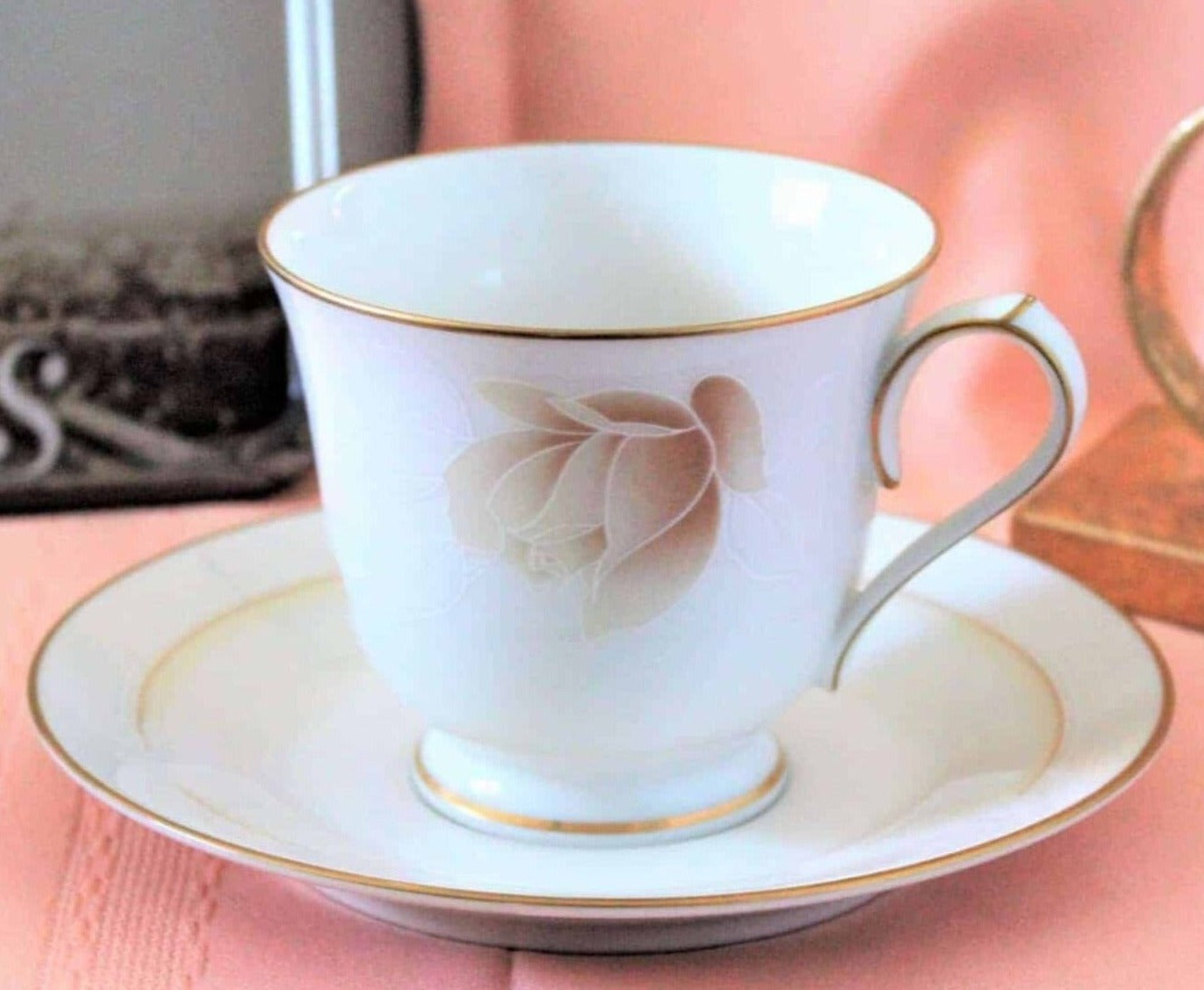 Teacup and Saucer, Noritake, Devotion 7271, Vintage