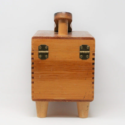 Box, Esquire Shoe Shine Box, Shoe Valet & Accessories, Wood, Vintage