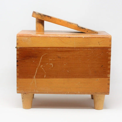 Box, Esquire Shoe Shine Box, Shoe Valet & Accessories, Wood, Vintage