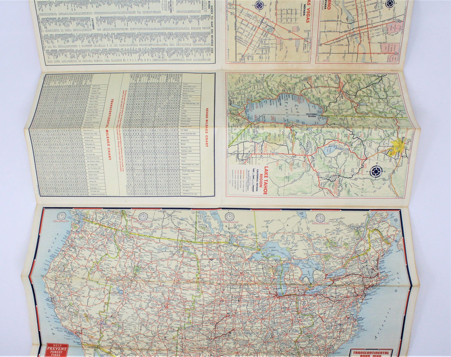 Road Map, Chevron Gousha Lithograph, Nevada, Vintage 1959, SOLD