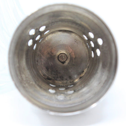 Shaker, Lady Primrose Powder, Glass and Silverplate, Empty, Vintage