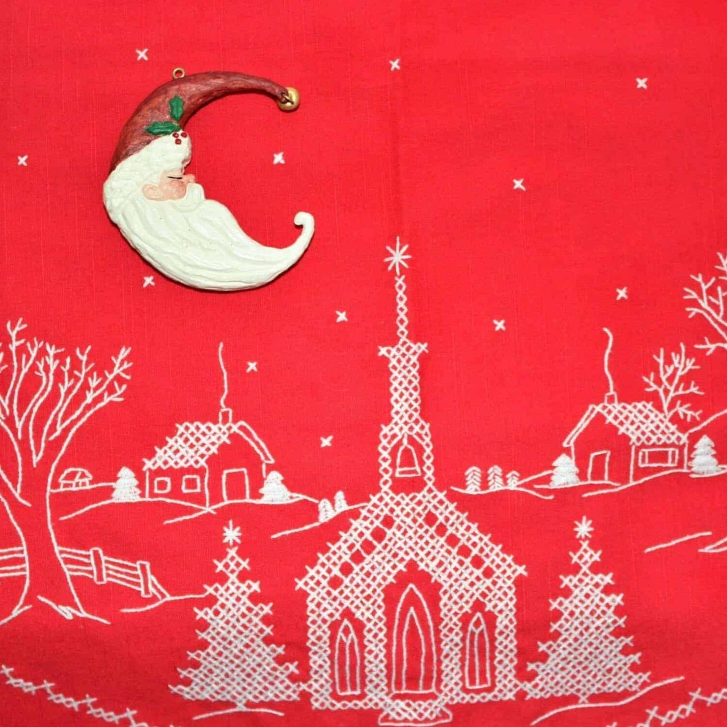 Ornaments, Hallmark, Kringle Moon, Santa, 1988, Vintage