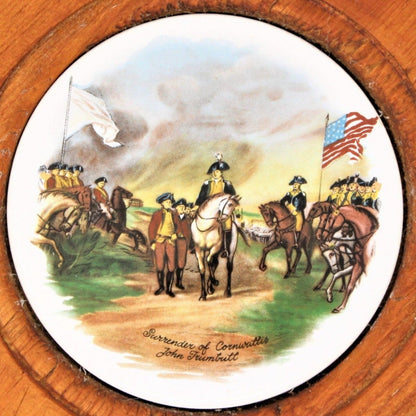 Tile Art, Trumbull 1776 Revolutionary War Scenes, Set of 2, Vintage