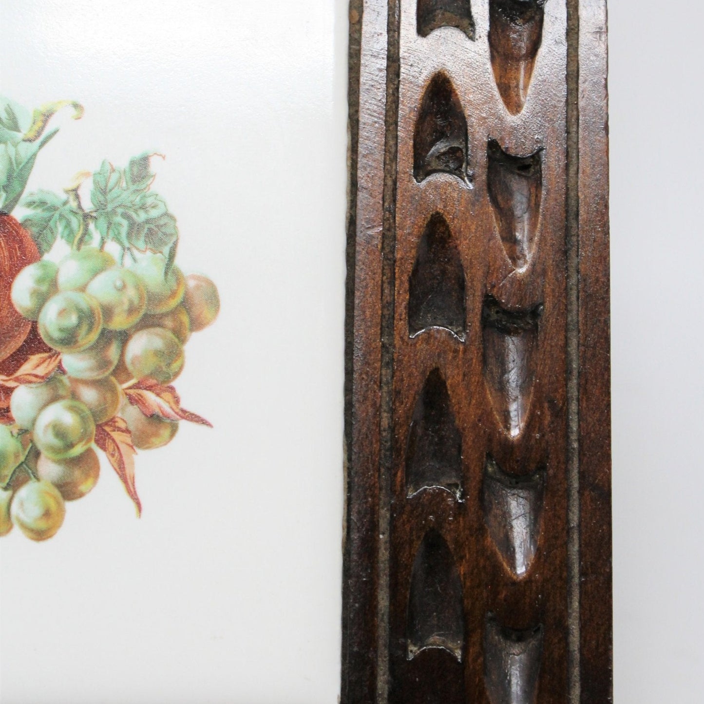 Box, Jewelry Box, Carved Wood, Tile Insert, Mexico, Vintage