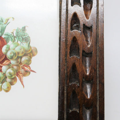 Box, Jewelry Box, Carved Wood, Tile Insert, Mexico, Vintage