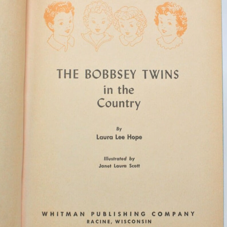 Children's Book, The Bobbsey Twins in the Country, Hardcover, Vintage 1953